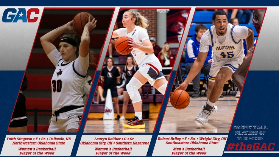 #theGAC WOMEN’S AND MEN’S BASKETBALL PLAYERS OF THE WEEK (WEEK THREE)
