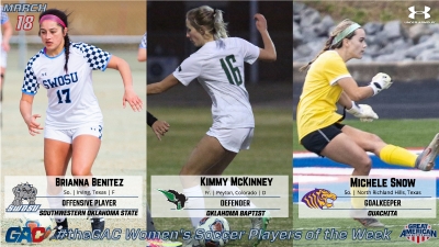 #theGAC WOMEN’S SOCCER PLAYERS OF THE WEEK (MARCH 18)