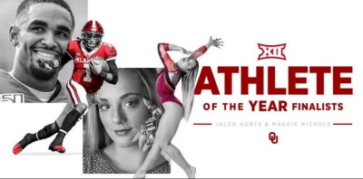Nichols, Hurts Up For Big 12 Athlete of the Year Awards