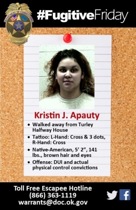 #FugitiveFriday: Kristin J. Apauty