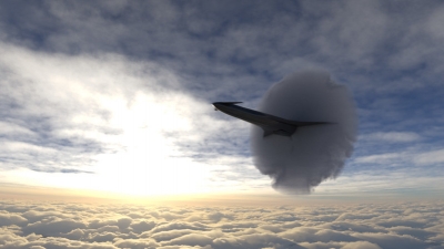 3-D Rendering of unmanned aircraft