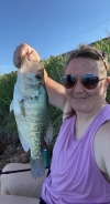 Erin Graeber with a crappie she caught at Guthrie Lake. Share your photos with us on The Dock.