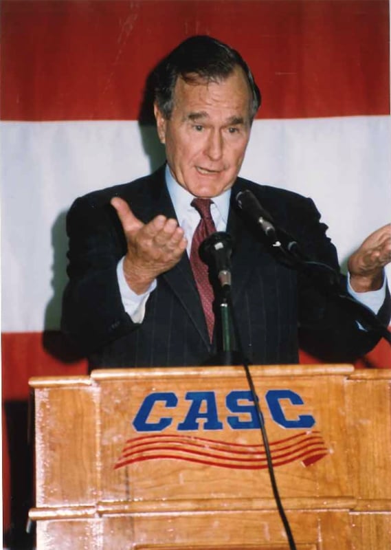 President George Bush Addresses CASC 002