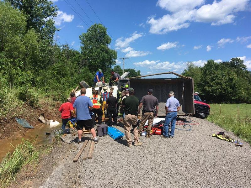 dumptruck rollover