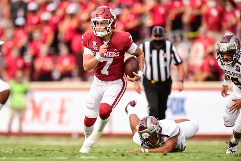 Ty Russell Spencer Rattler Oklahoma MissouriState 091220 2