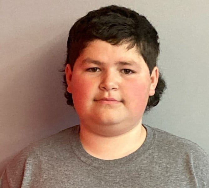 Nate Doshier 8th grade boy