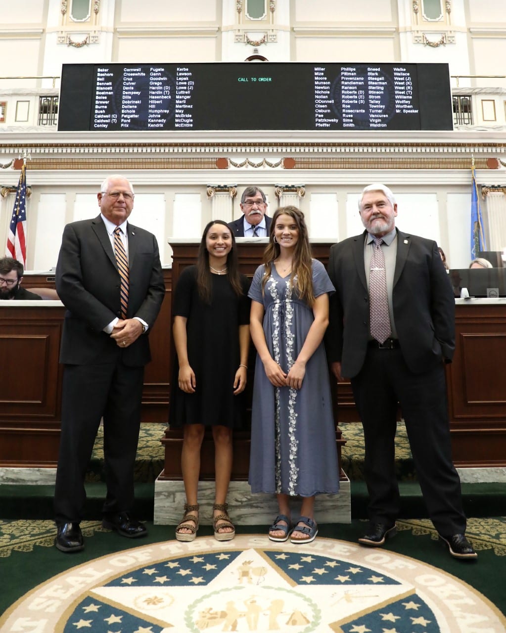 thumbnail Howe Lady Lions with Rep. West Sens. Burns and Allen