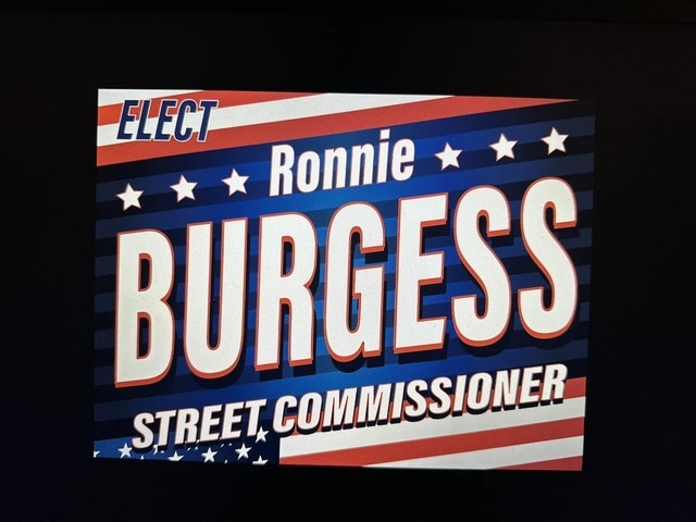 ronnie campaign sign