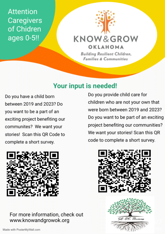 KNG Survey Flyer Parent and Child Care