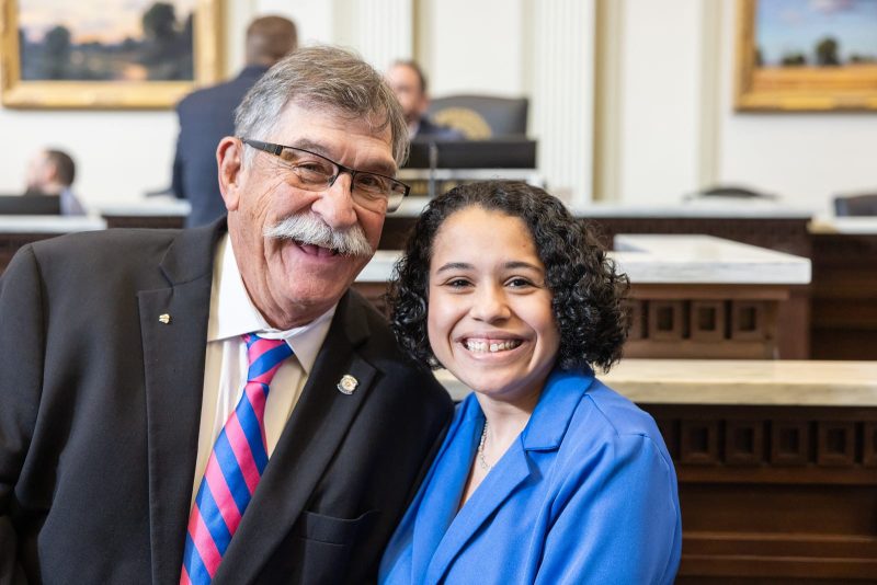 Rep. Rick West and Patience Wilson